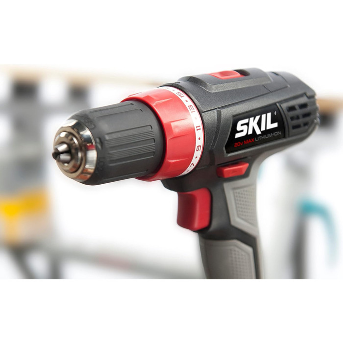 Акумуляторний дриль-шуруповерт SKIL 2842AA (18V, сірий) з акумулятором та зарядним пристроєм