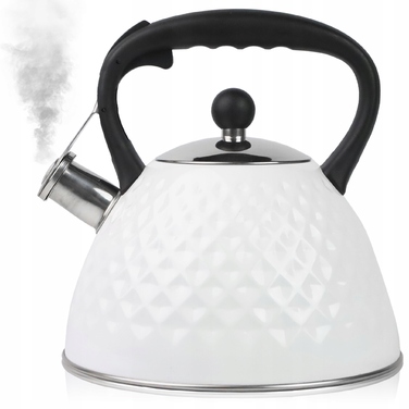 Класичний сталевий чайник Karl Hausmann, 3 л, білий