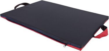 CopcoPet Dog Mat Alex 108 x 78 cm XL – Robust Faux Leather – Washable, Dishwasher-Safe, Non-Slip & Easy to Clean – For Large Dogs, Car, Garden, Camping – With 3.5cm Foam Core (128 x 88 cm, Red/Black)