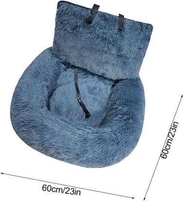 Автокрісло для собак, лежанка для собак у машину, авто лежанка для тварин, автокрісло для собак Fluff-y з кріпленням для безпеки, авто лежанка для собак, автобокc для собак, автокорзина для собак, знімне та пральне автокрісло для собак маленьких, середніх