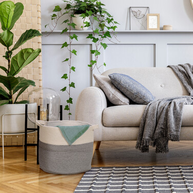 Корзина для зберігання Relaxdays з бавовни