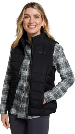 Жіночий жилет Mountain Warehouse Opal з утеплювачем - легка терможилетка, кишені на блискавці, водовідштовхувальний, чорний (40)
