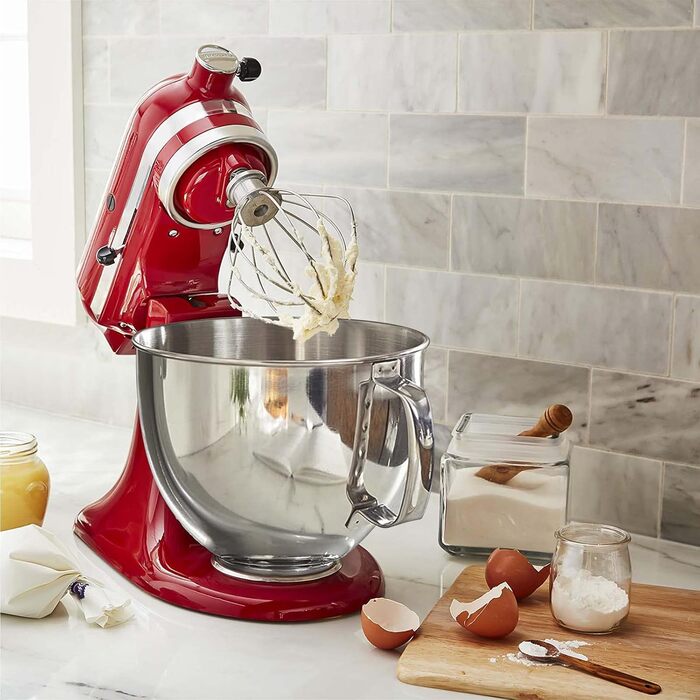 Миска з нержавіючої сталі GVODE для KitchenAid 4,5-5 л – аксесуар для міксера, металева чаша для кухонної машини
