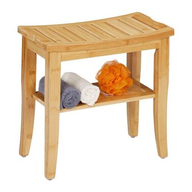Relaxdays Bamboo Stool