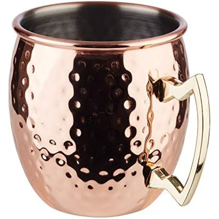 Набір для коктейлів Buddy's Bar Moscow Mule: 2 мідні келихи 500 мл, мірний стакан 5 cl, барна ложка 27 см, прес для лайма, подарункова коробка, харчова мідь, 4 предмети