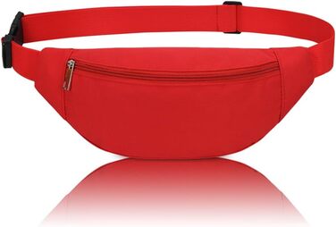 Сумка на пояс для чоловіків та жінок, бананка спортивна, червона, для подорожей, прогулянок з собакою та активного відпочинку