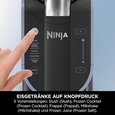 Машина для приготування смузі Ninja SLUSHi FS301EU: смузі, коктейлі, фраппе, молочні коктейлі, заморожений сік