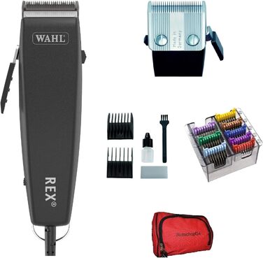 Машинка для стрижки собак Moser Rotschopf24 Edition Starke Hunde з 8 насадками з нержавіючої сталі. Ідеально підходить для собак з густою, кучерявою або довгою шерстю до 20 кг. Модель 40053 P