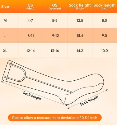Обогревні шкарпетки з мериносової вовни Freehill для чоловіків та жінок, USB-зарядка, чорні
