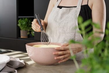 Зільісс E980239 вінчик для збивання, 26 см, нержавіюча сталь/пшеничне волокно, сірий, вінчик-кулька, безпечний для миття в посудомийній машині, кухонний аксесуар, 5 років гарантії