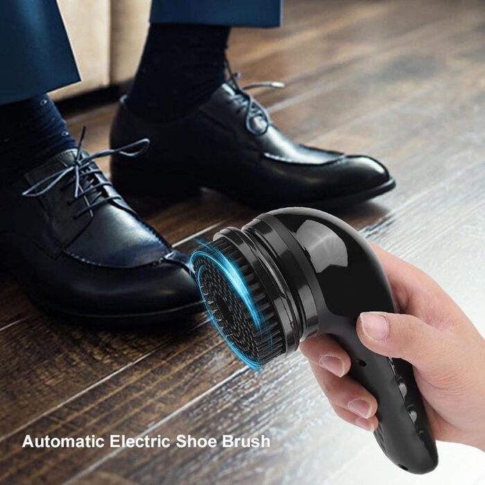 Electric Shoe Polishing Set, Electric Shoe Polisher, USB Rechargeable Electric Shoe Brush Portable Multifunctional Leather Shoe Polisher for Leather Shoes, Leather Handbag, Leather Sofa