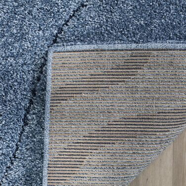 Килим SAFAVIEH Zottelig для вітальні, їдальні, спальні - колекція Florida Shag, високий ворс, 122 x 183 см (кремовий та блакитний, 244 x 305 см (прямокутний))