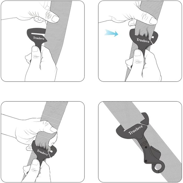 Ремінь безпеки для тварин WINHYEPET True Love: надійна фіксація в авто, сумісний з усіма ременями, для собак та котів, TLM1993, середній розмір