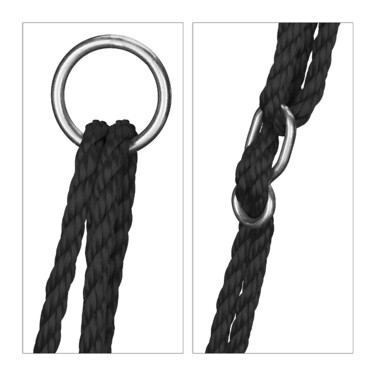 Relaxdays Colorful Hanging Nest Swing Ø 100 cm