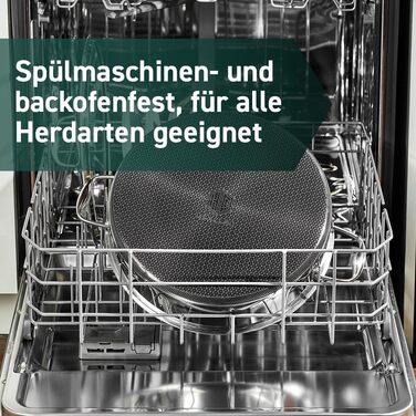 Сковорода HexClad з антипригарним покриттям та кришкою, 4.5 л, для всіх плит, можна мити в посудомийній машині та використовувати в духовці