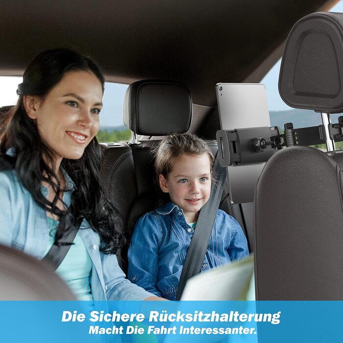 Універсальний тримач для планшету в авто Shawe, регульований, сумісний з iPad, Kindle, Fire, телефонами 4.7-10.5 дюймів