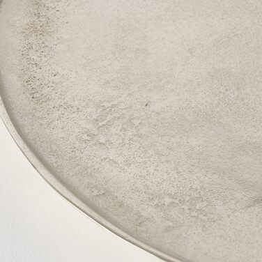 Decorative Tray, Nickel-Plated Silver, Ø 42 cm