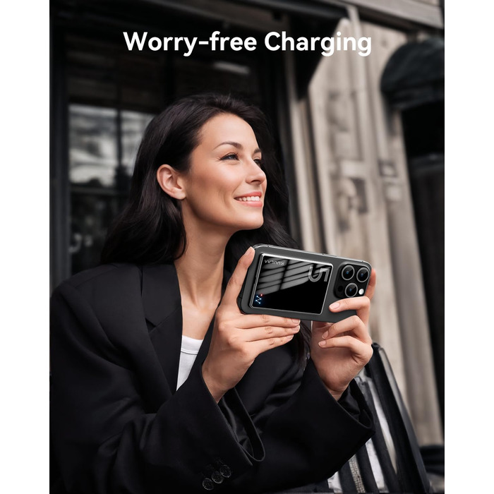 Power Bank Ultra Slim MagSafe 5000mAh PD20W для iPhone: захисний кейс з магнітним кріпленням (Чорний)