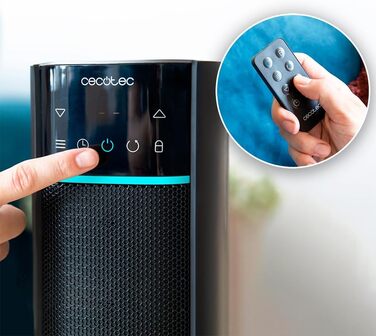 Керамічний обігрівач Cecotec ReadyWarm 2000 Max: поворотний дизайн, 2000 Вт, 3 режими, термостат, безпека, пульт ДК