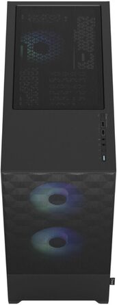 Корпус для ПК Fractal Design Pop Black з темним склом та сіткою Honeycomb Mesh - 3 вентилятори Aspect 12 RGB