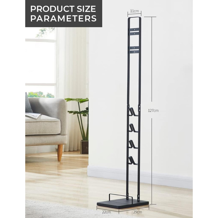Dyson Vacuum Stand - Compatible with Dyson V15, V12, V11, V10, V8, V7, V6 & DC58, DC59, DC62, DC74 Vacuum Cleaners - Organizer Holder Rack