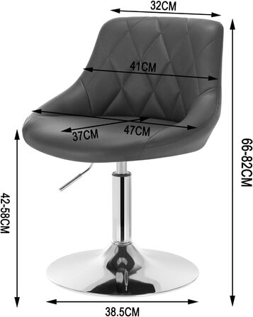 Adjustable Swivel Bar Stool with Backrest - Dark Green Faux Leather - WOLTU BH242dgn-2