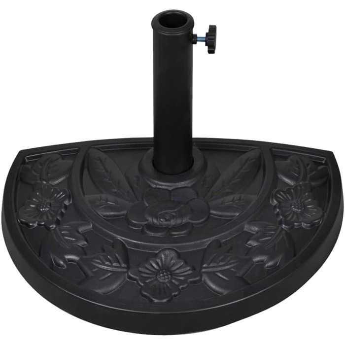 vidaXL Half-Round Umbrella Stand, 9 kg, Umbrella Stand, Umbrella Holder, Stand