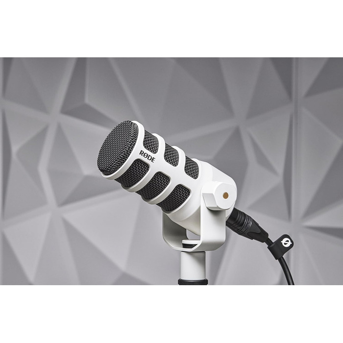 Мікрофон RØDE PodMic – динамічний мікрофон для подкастів, стрімінгу, геймінгу та запису голосу (білий)