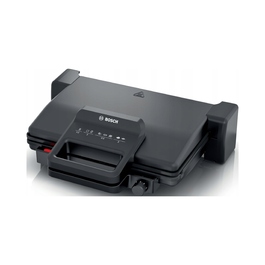 Електричний контактний гриль Bosch TCG3323, чорний, 2000 Вт