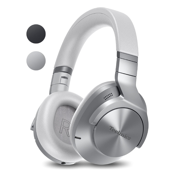 Навушники Bluetooth Technics EAH-A800E-S сріблясті з шумозаглушенням та мікрофоном, складані, Over-Ear