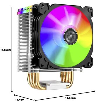 Jonsbo CR-1400 ARGB - Кулер для CPU з RGB підсвічуванням, 92мм, для Intel та AMD