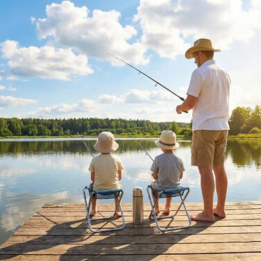 Складаний туристичний стільчик для кемпінгу та відпочинку, блакитний. Легкий, компактний, для риболовлі, пікніків та подорожей. Розміри: 33x36x40 см
