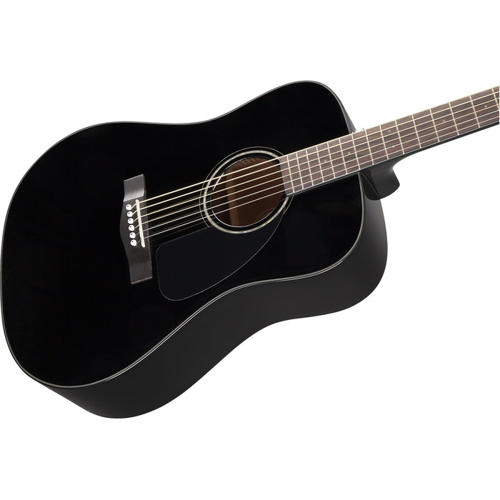 Акустична гітара Fender CD-60 Dreadnought V3 DS, чорний колір, палісандровий гриф, для правшів, з безкоштовними онлайн-уроками Fender Play