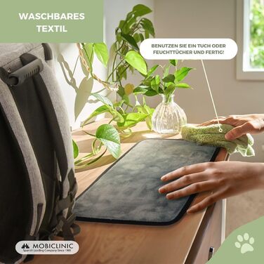 Рюкзак-переноска для котів та собак Mobiclinic® Pets, складаний, з вентиляцією, кишенями для їжі та аксесуарами, регульований, 37x29x37x5 см