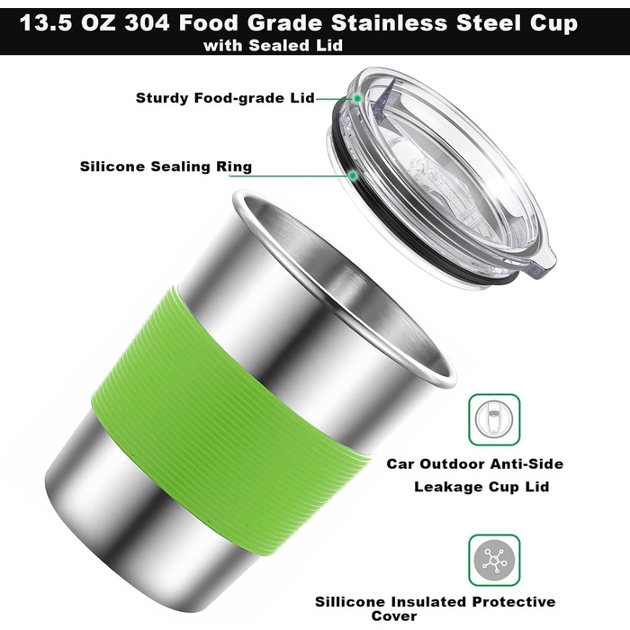 Набір для кемпінгу з нержавіючої сталі: посуд, столові прилади на 4 особи, у сітчастій сумці