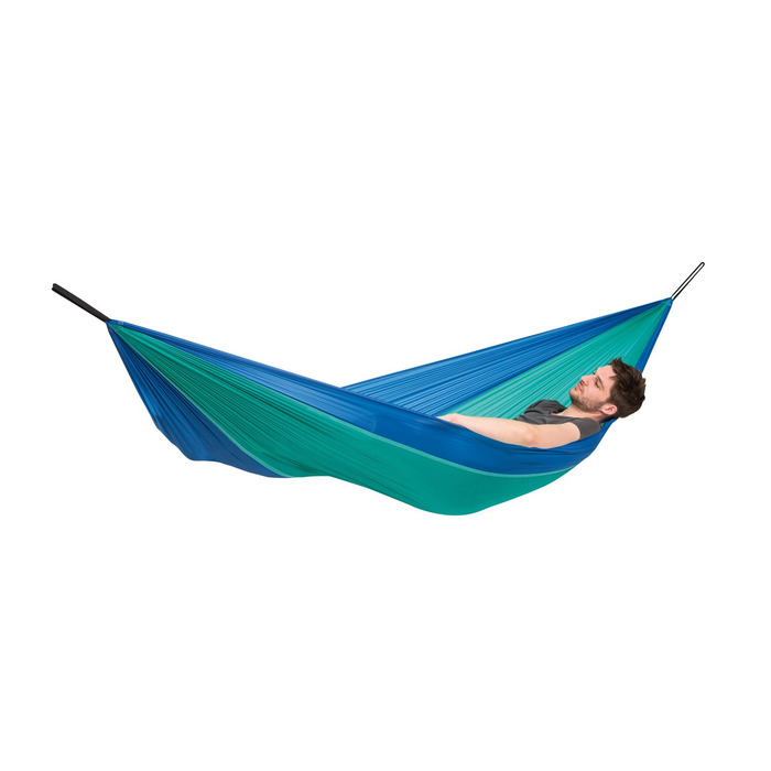 Гамак Amazonas Ultra-Light Adventure Coyote Kingsize - надлегкий, 275x140 см, до 150 кг, зелений (Ice-blue)
