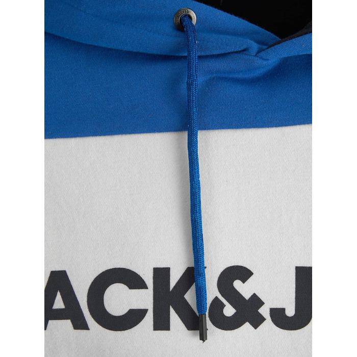 Чоловічий теплий худі з логотипом JACK & JONES Basic Kapuzen Sweatshirt, класичний синій колір, Regular Fit
