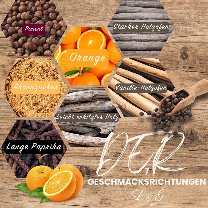 Набір спецій для віскі L&G® - подарунковий набір для чоловіків та жінок, оригінальна ідея для подарунка на Різдво, День народження, День святого Валентина, незабутні враження вдома