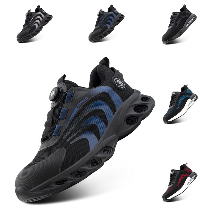 Робочі черевики Hitmars, унісекс, самозатягування, розмір 36-46 (H23, блакитний, 39 EU)