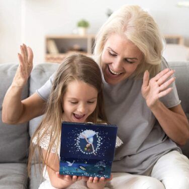 Шкатулка для дівчаток Jewelkeeper з музикою та обертовою балериною, блискучий дизайн - мелодія 