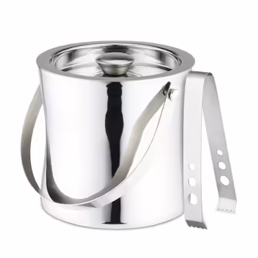 Relaxdays Ice Cube Container with Lid and Tongs
