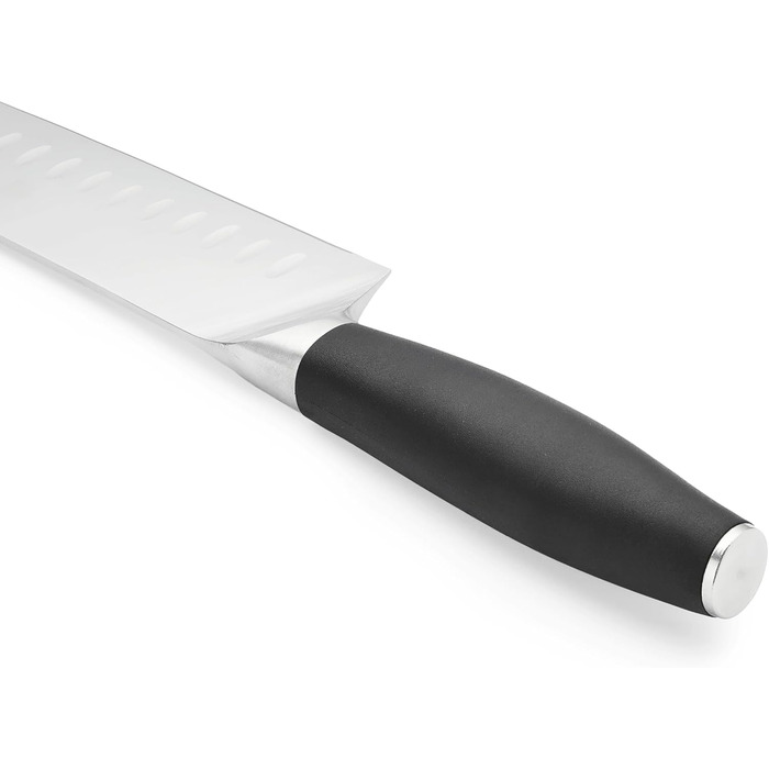 Ніж кухонний Grossman Santoku 29 см з нержавіючої сталі, ергономічна ручка