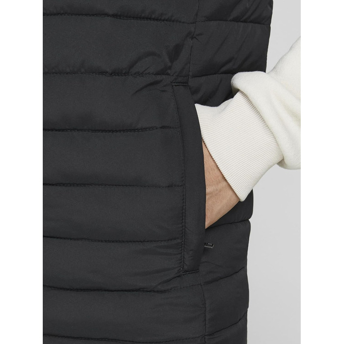 JACK & JONES чоловіча степкова жилетка великого розміру 4XL чорного кольору