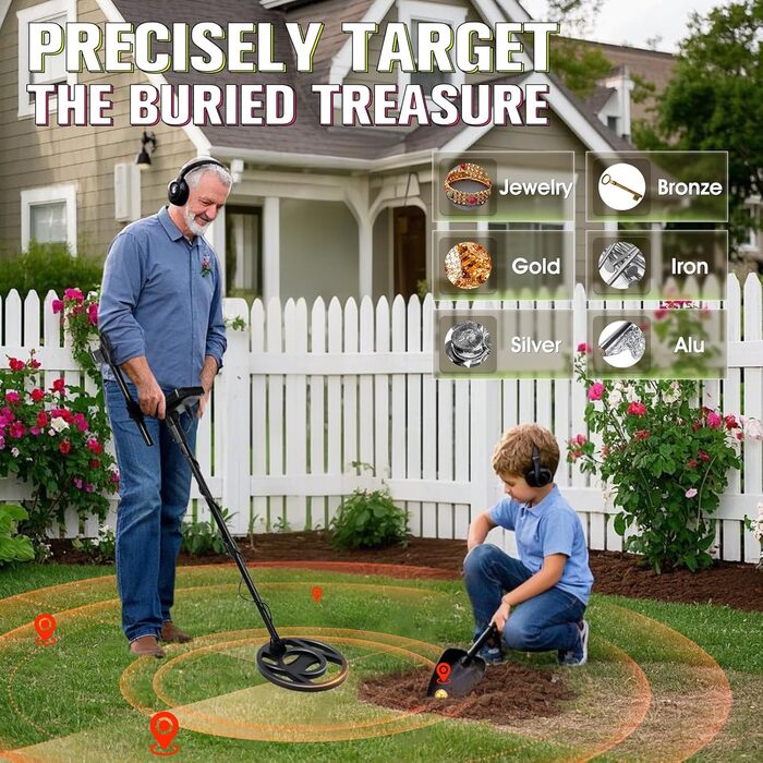 Металдетектор KingSom Profi: 5 режимів, DSP-чіп, водонепроникний, LCD-дисплей, набір з навушниками та лопатою