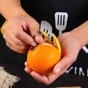 Пресс для часнику та імбиру з важелем, набір з очищувачем для апельсинів, нержавіюча сталь, чорний