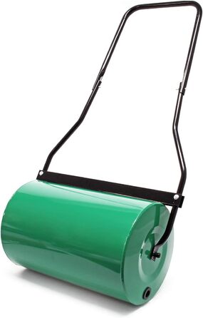 Грунтова котка Wiltec 32x50 см з грязьовим скребком, садовий каток для газону 40 л, наповнювана котка для вирівнювання трави 50 см