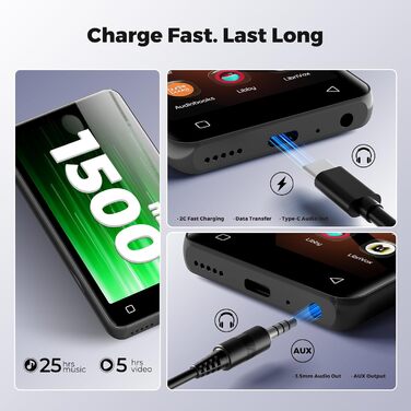 MP3 плеєр Inioasis з Bluetooth, WiFi, Spotify, Amazon Music, 4