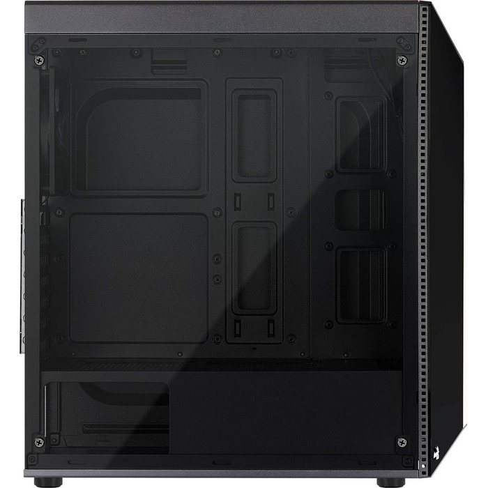 Корпус для ПК AeroCool SHARD, ATX, з акриловим склом, RGB, 13 режимів, вентилятор 12 см, чорний