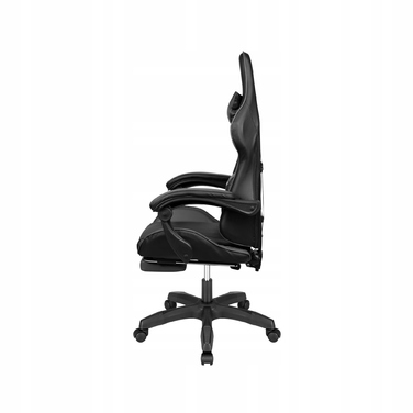 Ігрове крісло Kruger&Matz GX-150, штучна шкіра, чорне