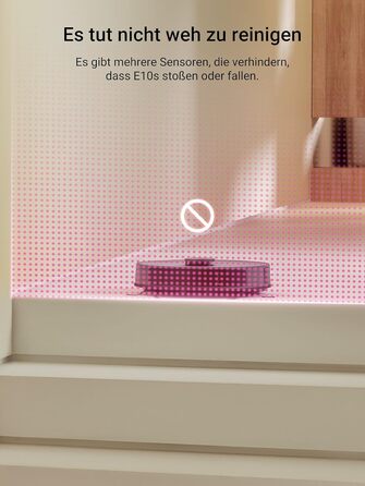 Робот-пилосос EUREKA E10s з вологою тканиною: потужне всадіння 4000Pa, LiDAR-навігація, автопідняття мопа, ідеально для видалення шерсті тварин, керування через додаток та голосовий помічник, чорний